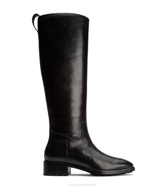 kniehohe Stiefel| de Tony Bianco Frauen Eleanor-Kalbsstiefel schwarze Komo 4624457